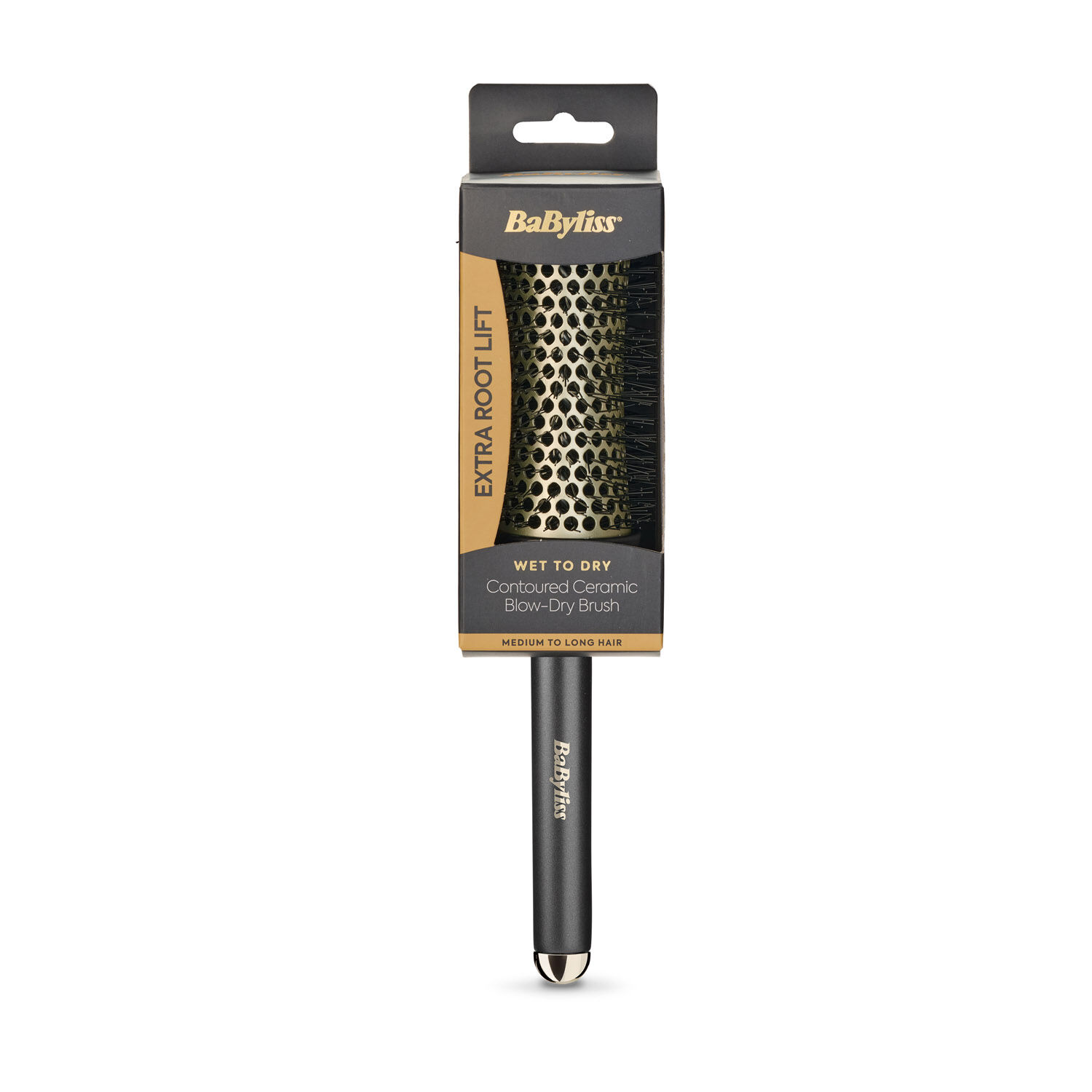 Wet to Dry Contoured Ceramic Blow-Dry Hair Brush